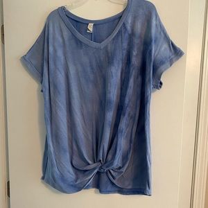 Plus size blue shirt